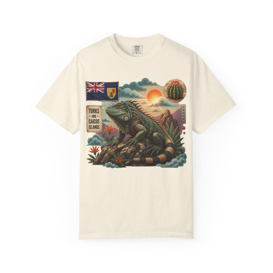 Iguana Island Vintage Sunset T-Shirt (M)