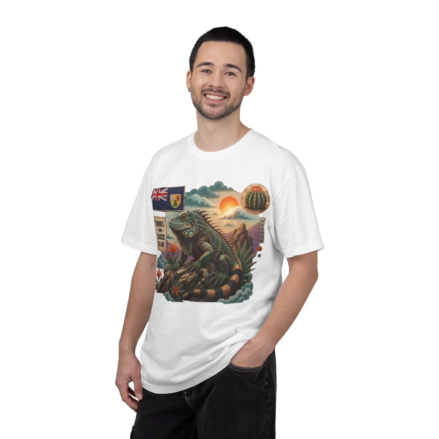 Iguana Island Vintage Sunset T-Shirt (M)