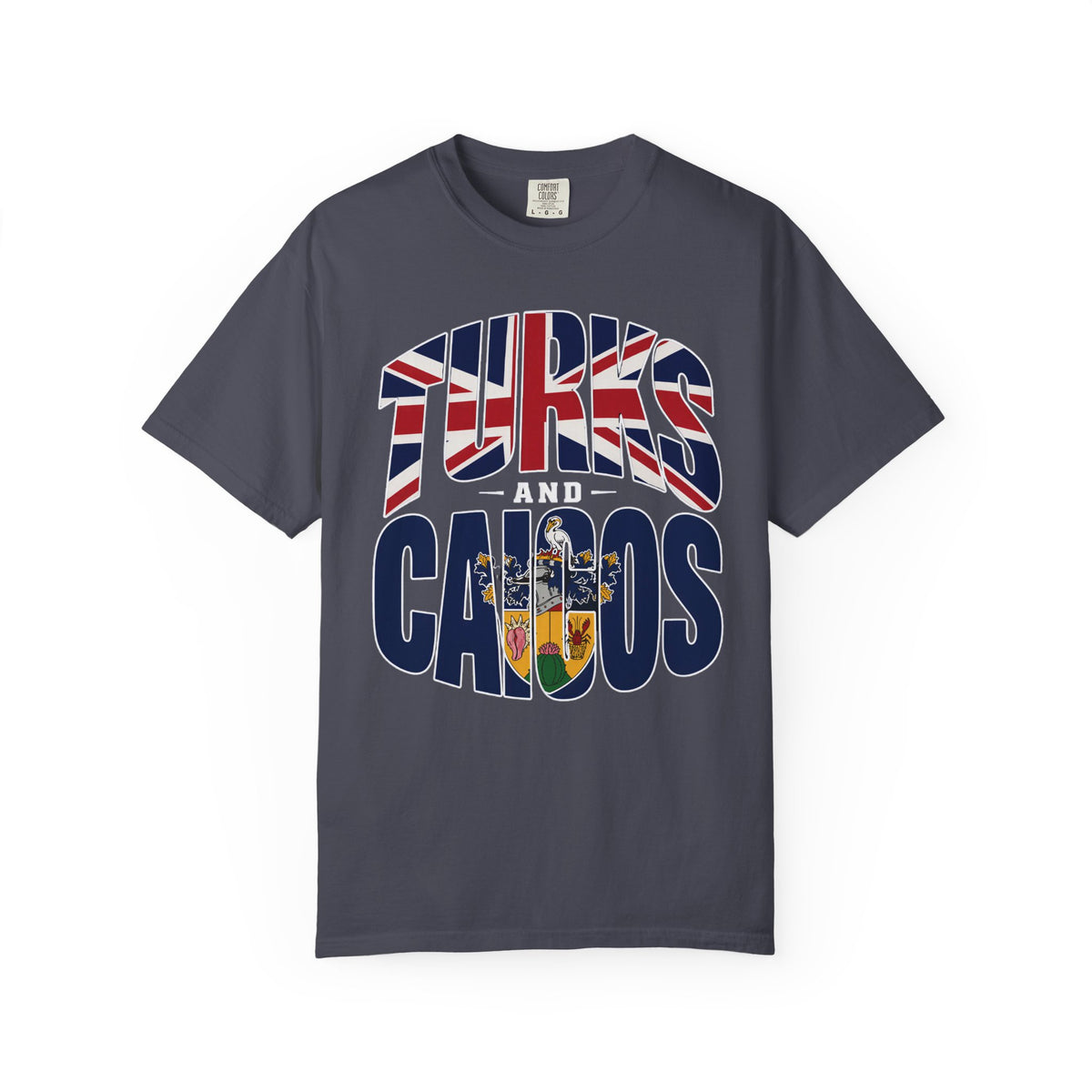 Turks and Caicos Flag Graphic T-Shirt (M)