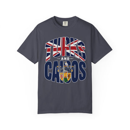 Turks and Caicos Flag Graphic T-Shirt (M)