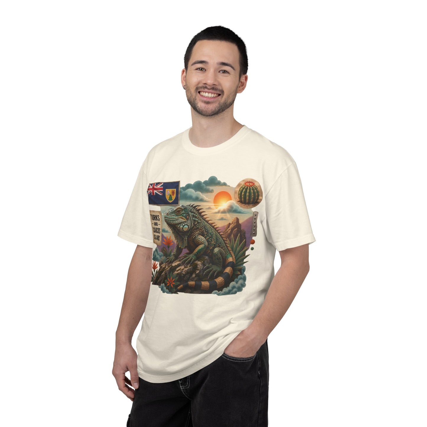 Iguana Island Vintage Sunset T-Shirt (M)