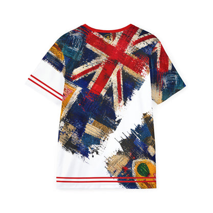 Unisex TCI Flag Art Sports Tee (100% poly)