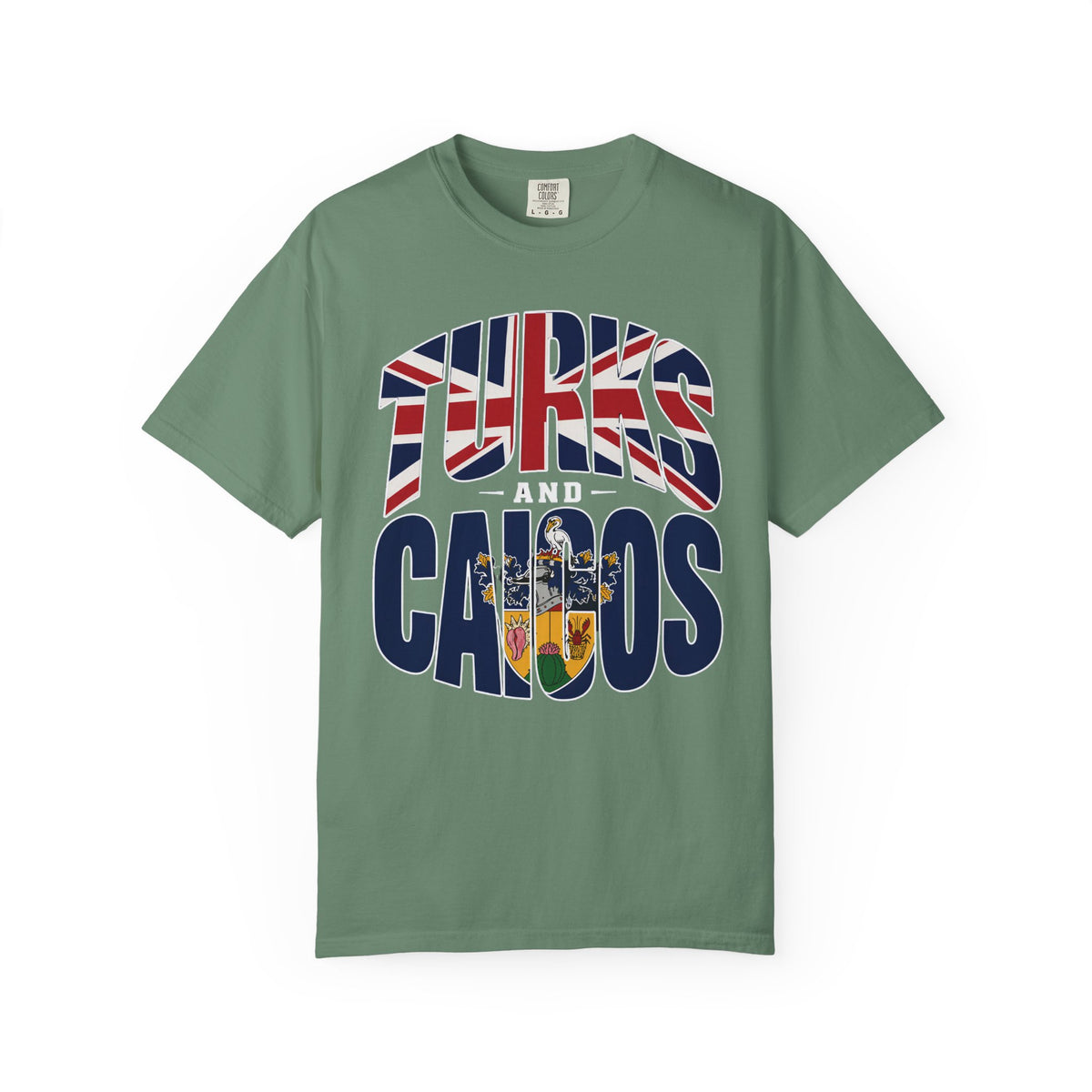Turks and Caicos Flag Graphic T-Shirt (M)