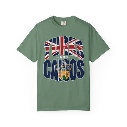 Turks and Caicos Flag Graphic T-Shirt (M)