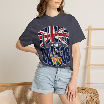 Turks and Caicos Flag Graphic T-Shirt (M)