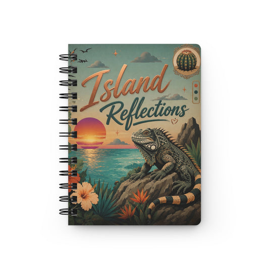 Iguana Sunset Mini Spiral Notebook