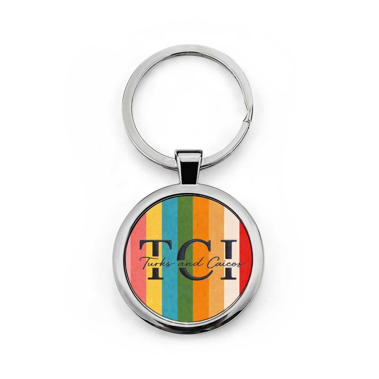 Colour's Of The Islands Steel Keychain
