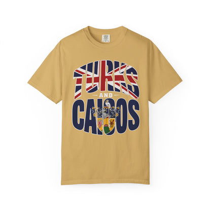 Turks and Caicos Flag Graphic T-Shirt (M)