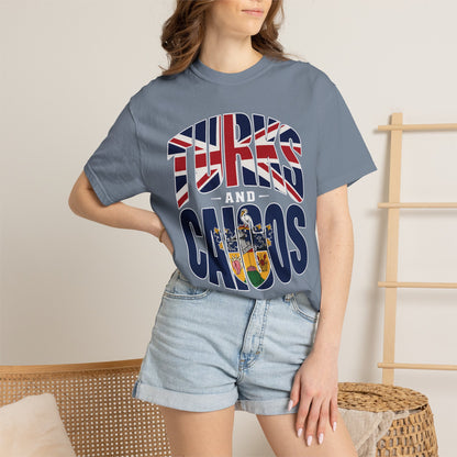 Turks and Caicos Flag Graphic T-Shirt (M)