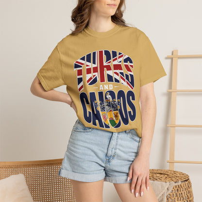 Turks and Caicos Flag Graphic T-Shirt (M)