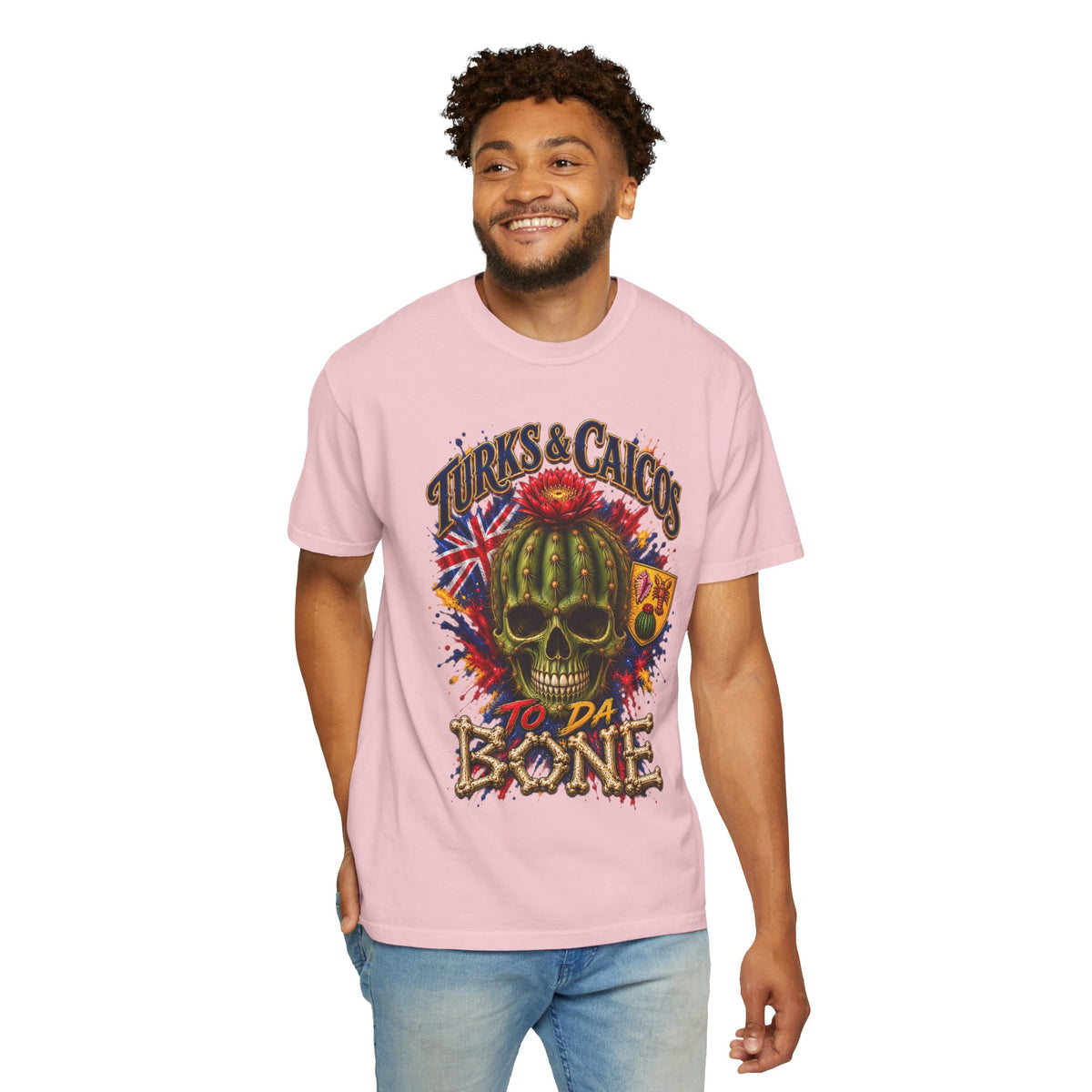 Turks & Caicos 'To Da Bone' Skull T-Shirt