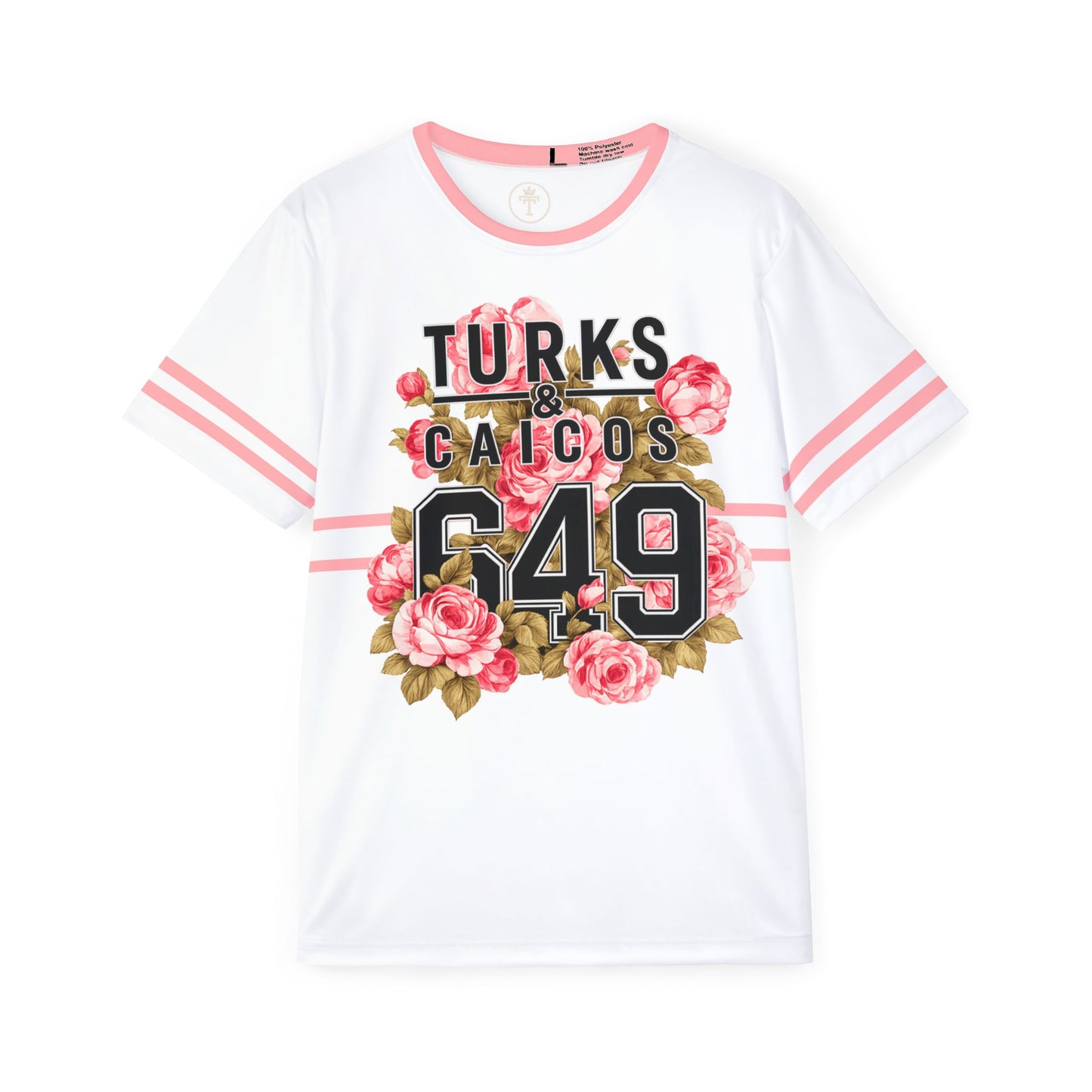 Turks & Caicos 649 Floral Sport Tee (100% poly)