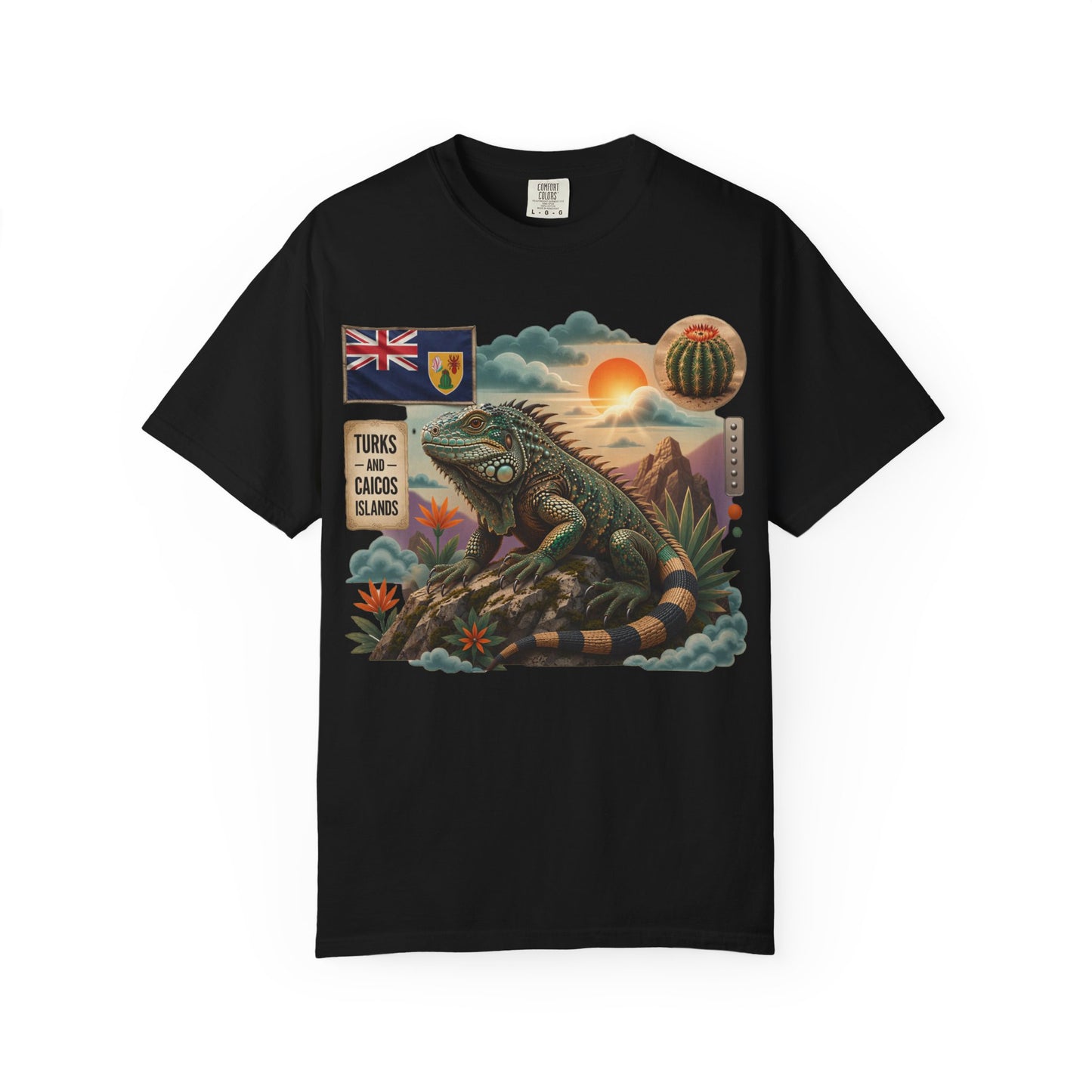 Iguana Island Vintage Sunset T-Shirt (M)