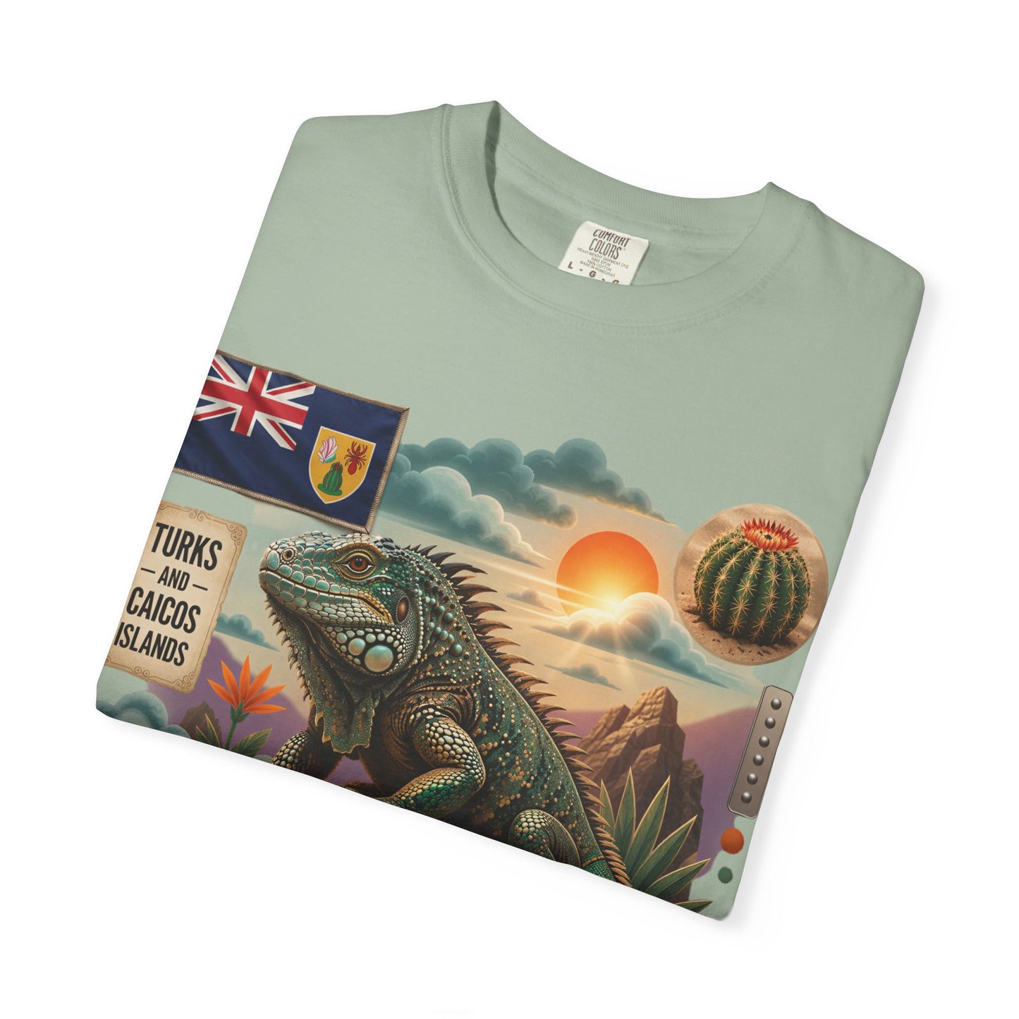 Iguana Island Vintage Sunset T-Shirt (M)
