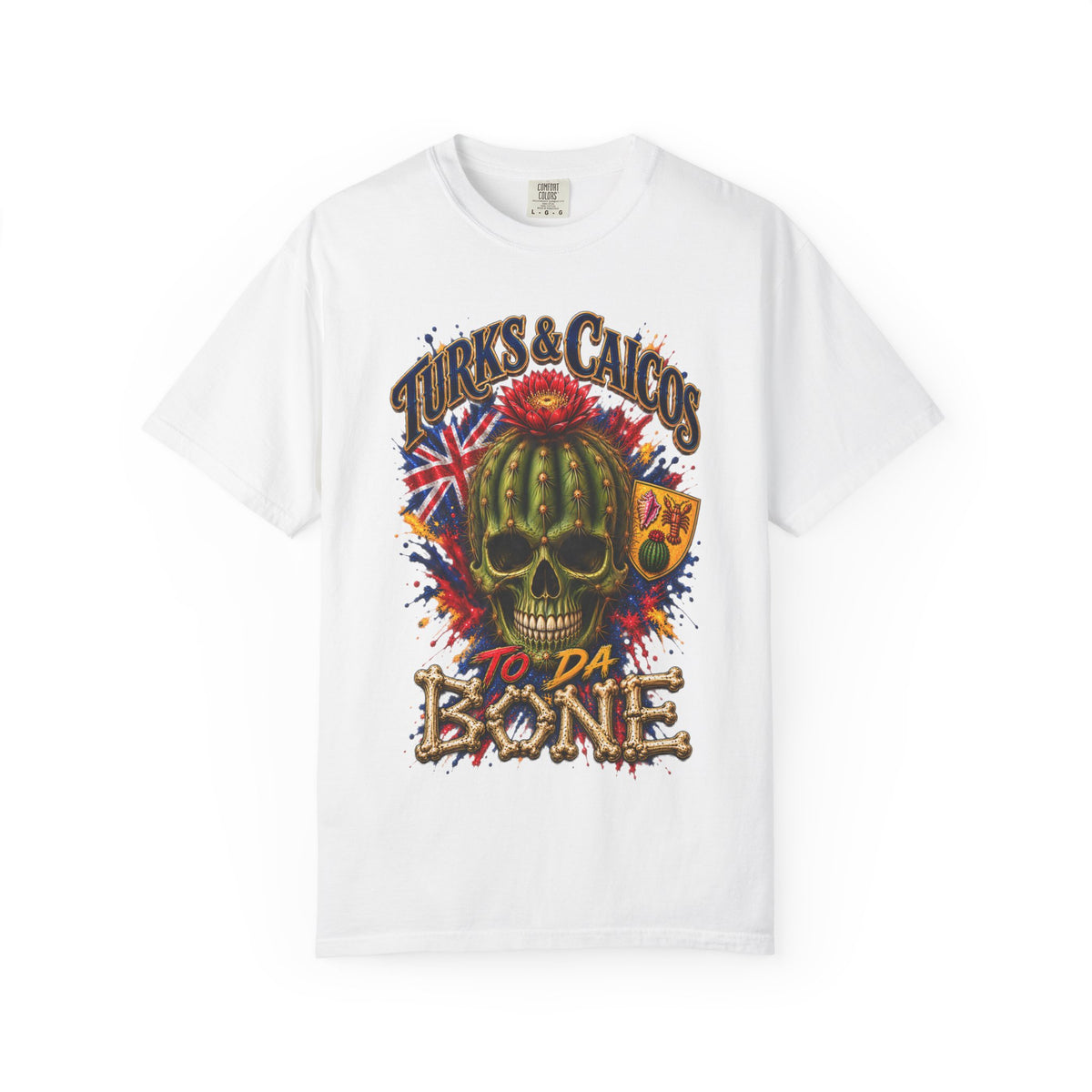 Turks & Caicos 'To Da Bone' Skull T-Shirt