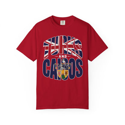 Turks and Caicos Flag Graphic T-Shirt (M)
