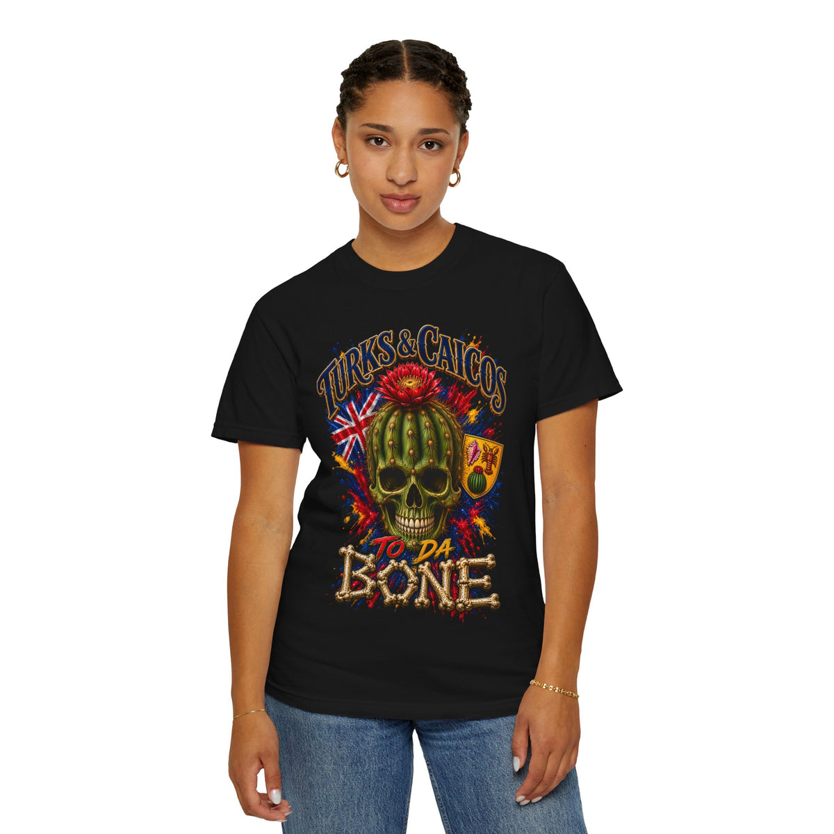 Turks & Caicos 'To Da Bone' Skull T-Shirt
