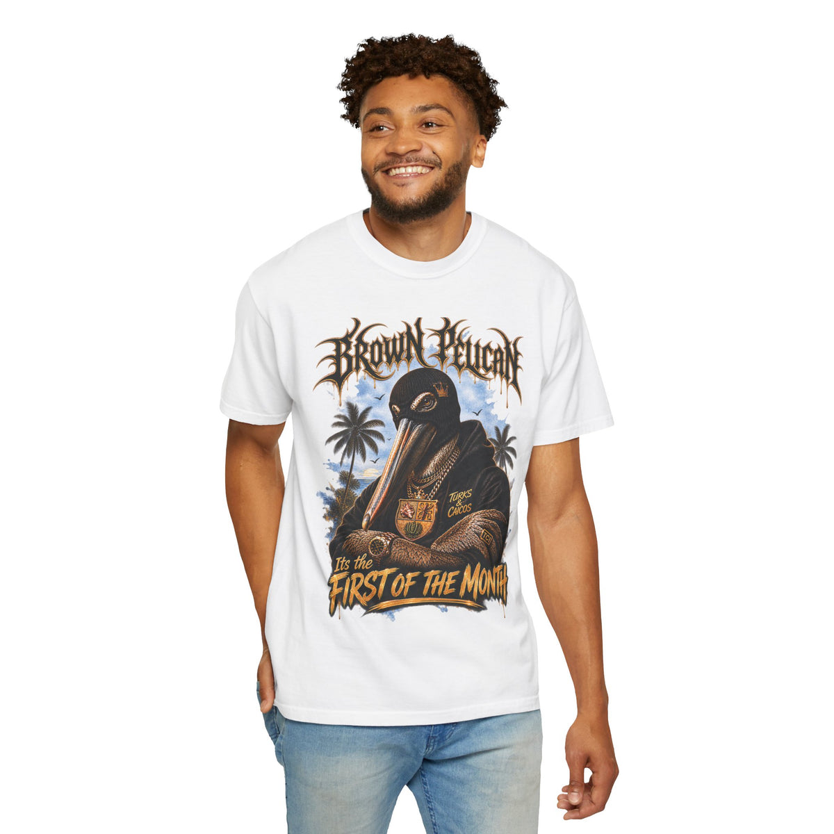 Brown Pelican "First of the Month" T-Shirt