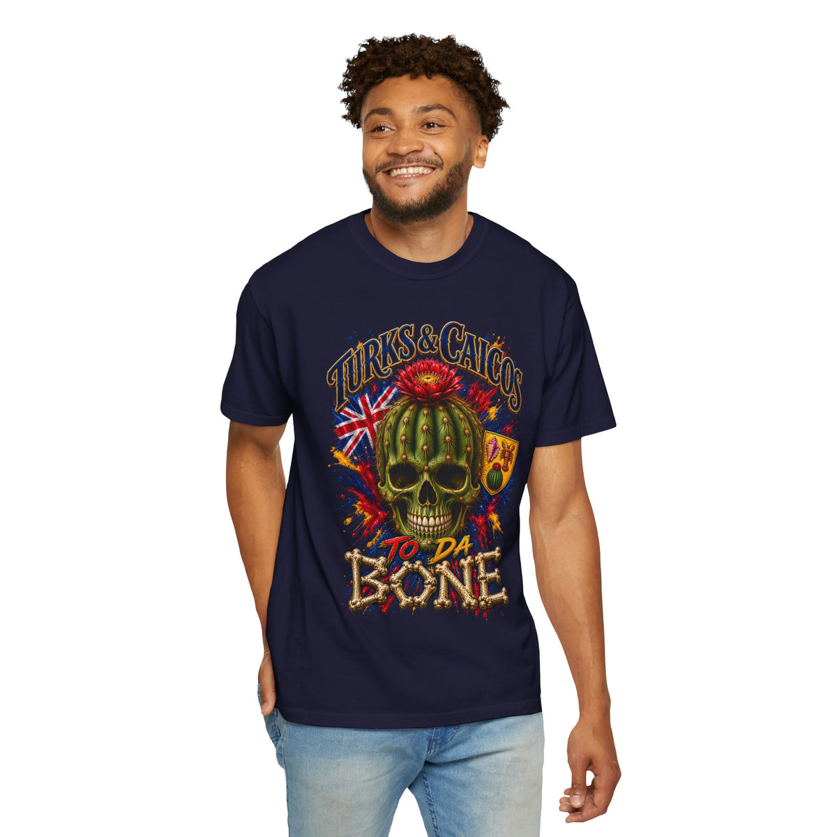 Turks & Caicos 'To Da Bone' Skull T-Shirt