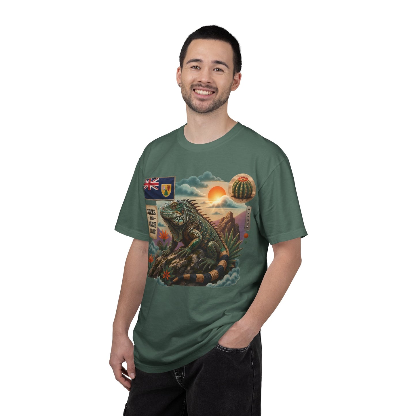 Iguana Island Vintage Sunset T-Shirt (M)