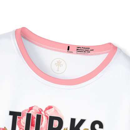 Turks & Caicos 649 Floral Sport Tee (100% poly)