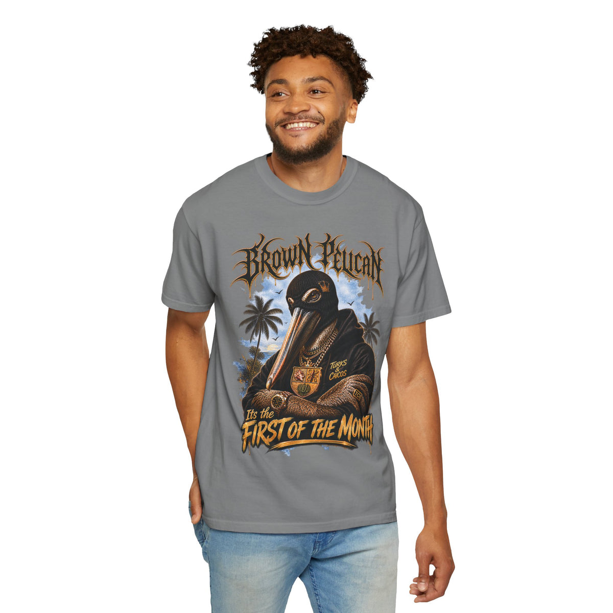 Brown Pelican "First of the Month" T-Shirt