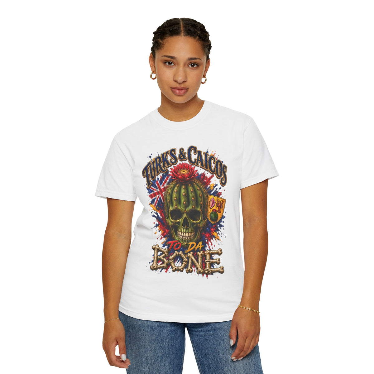 Turks & Caicos 'To Da Bone' Skull T-Shirt