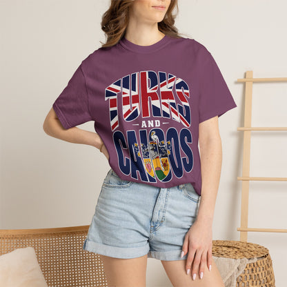 Turks and Caicos Flag Graphic T-Shirt (M)