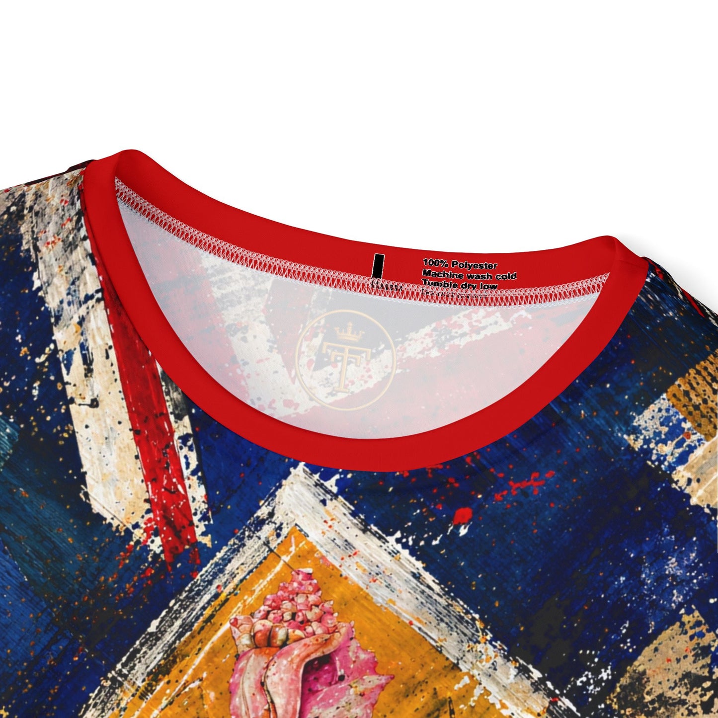 Unisex TCI Flag Art Sports Tee (100% poly)