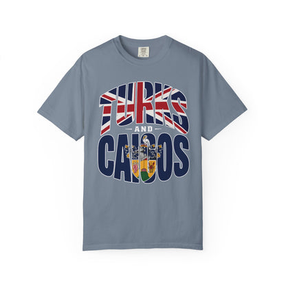 Turks and Caicos Flag Graphic T-Shirt (M)
