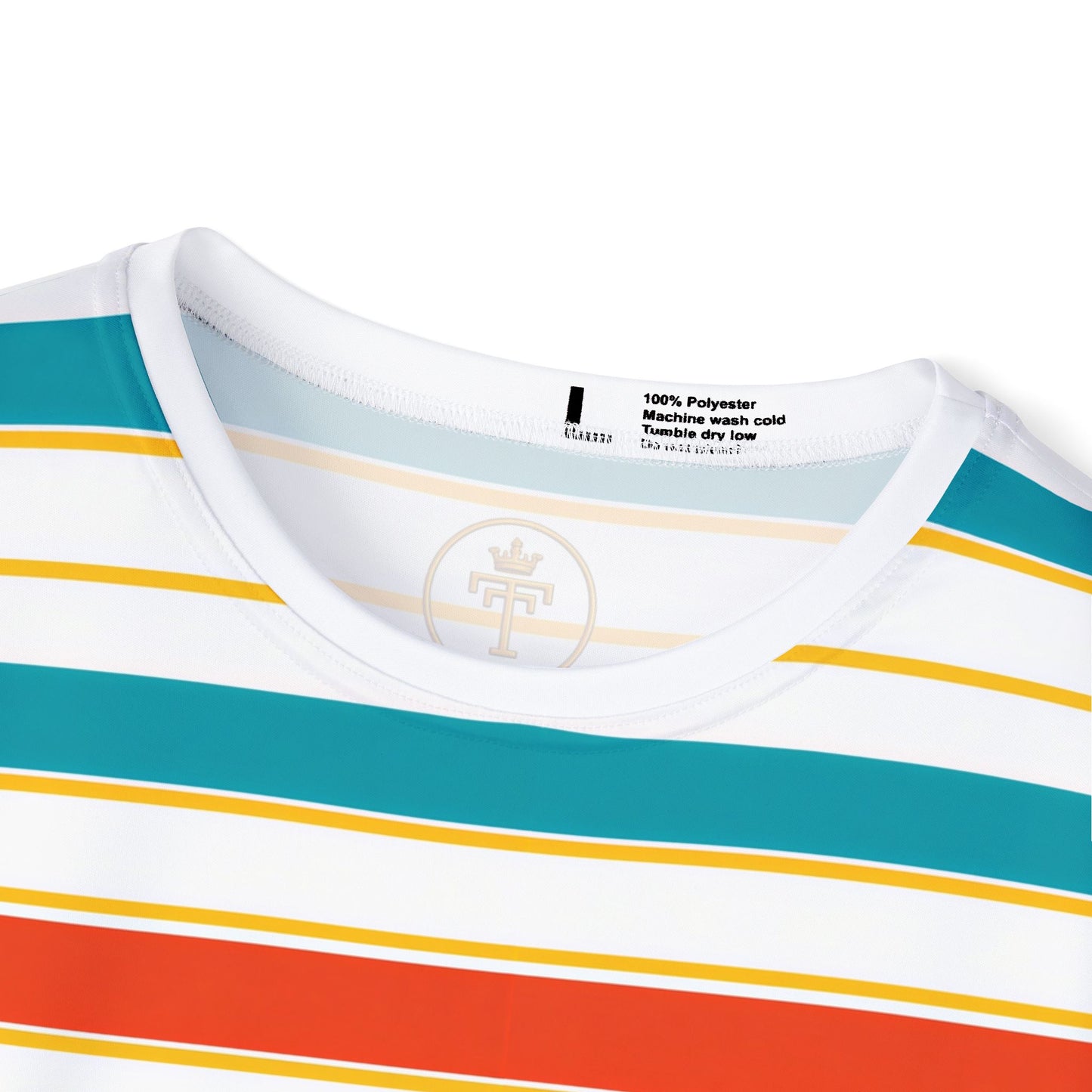Unisex TCI Retro Striped Sport Tee (100% poly)