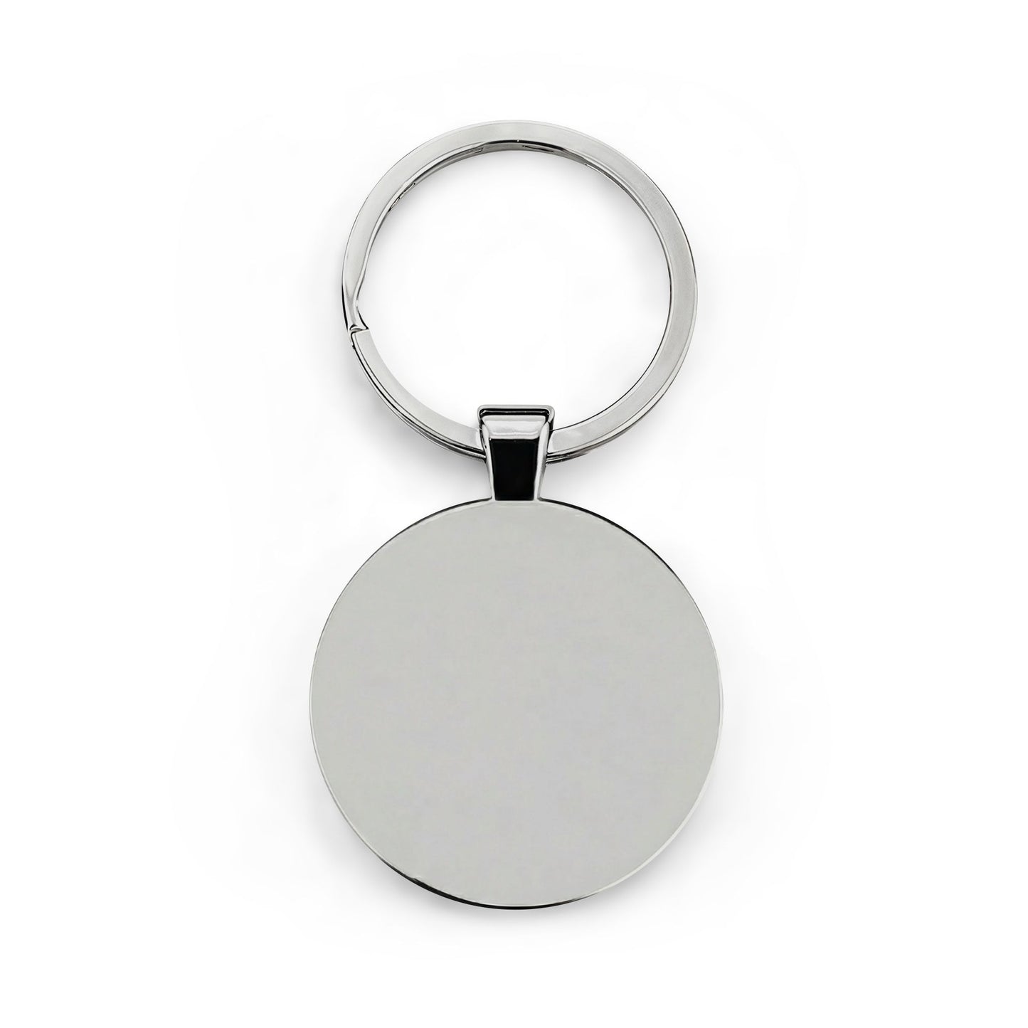 Blessed Cactus Round Stainless Steel Keychain