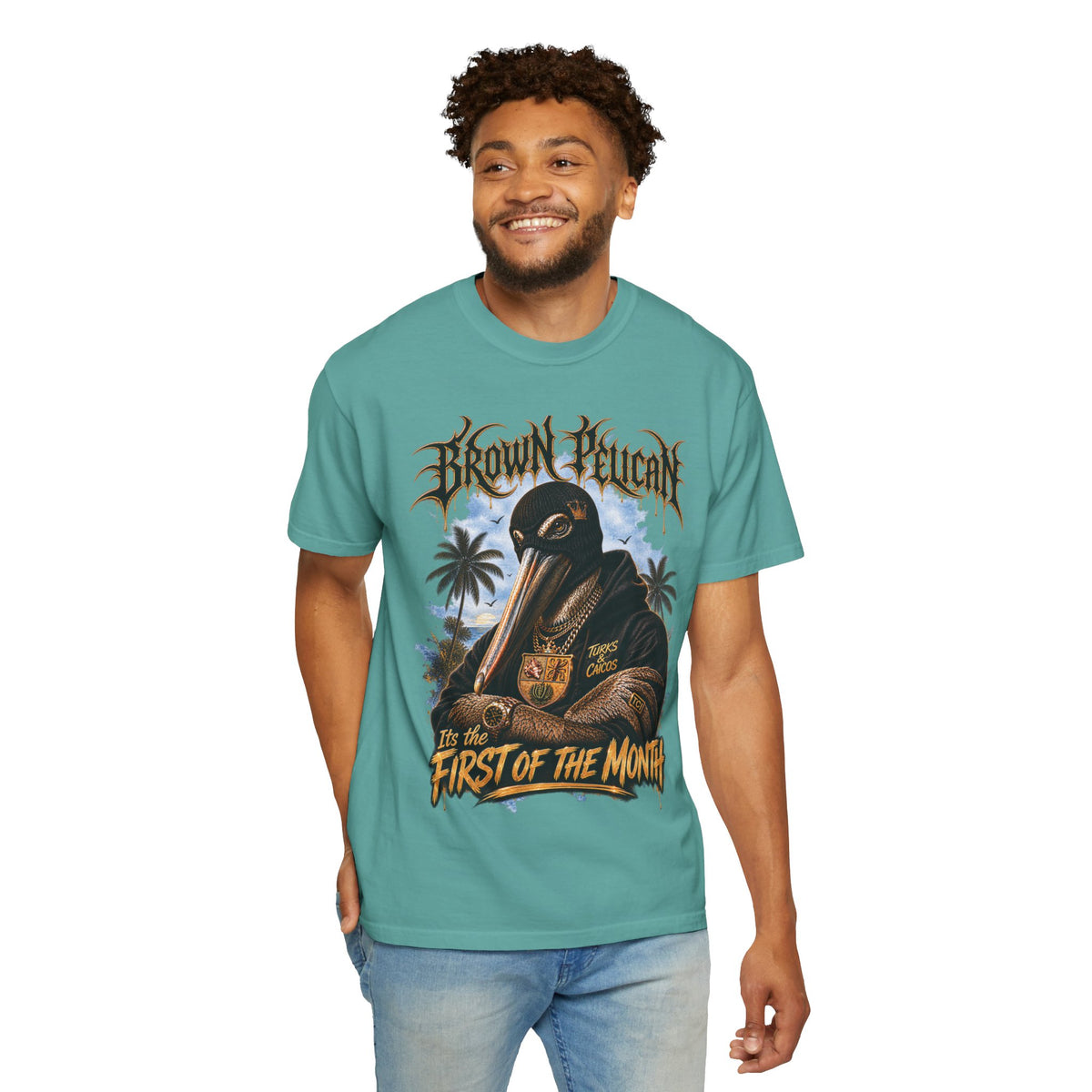 Brown Pelican "First of the Month" T-Shirt