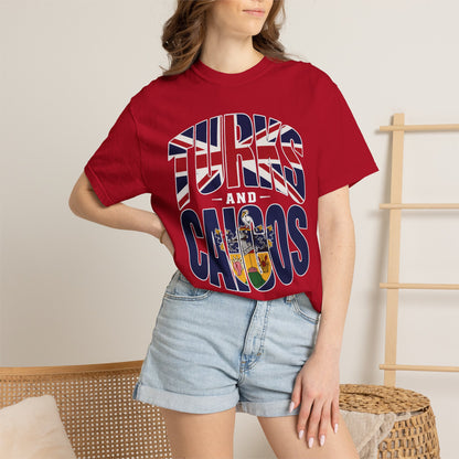 Turks and Caicos Flag Graphic T-Shirt (M)
