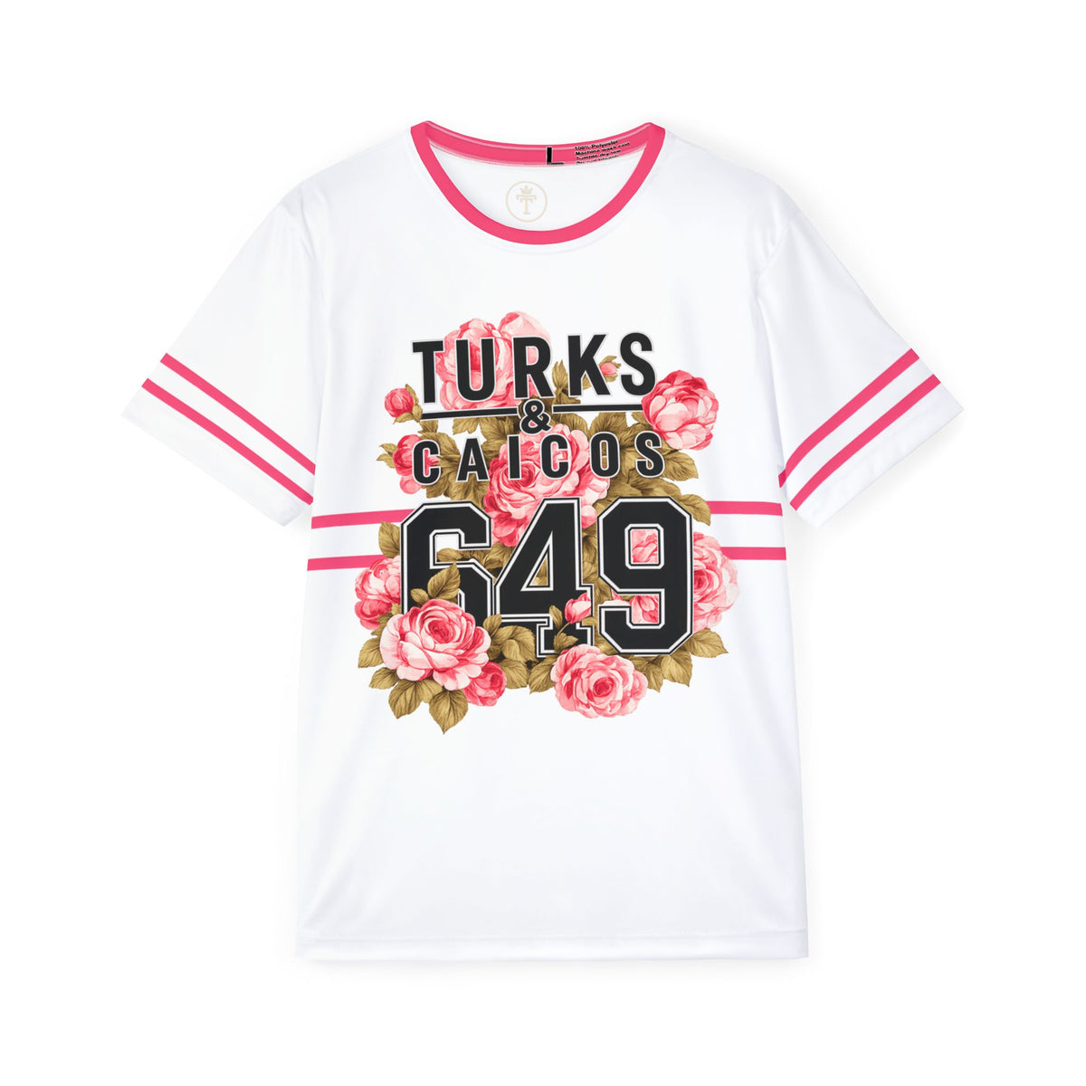 Turks & Caicos 649 Floral Sport Tee (100% poly)