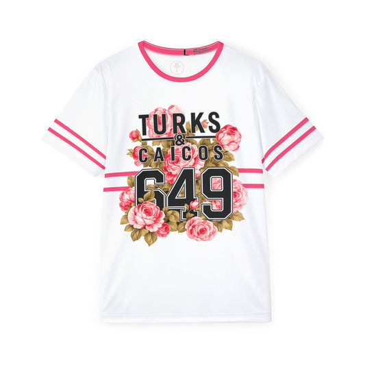 Turks & Caicos 649 Floral Sport Tee (100% poly)