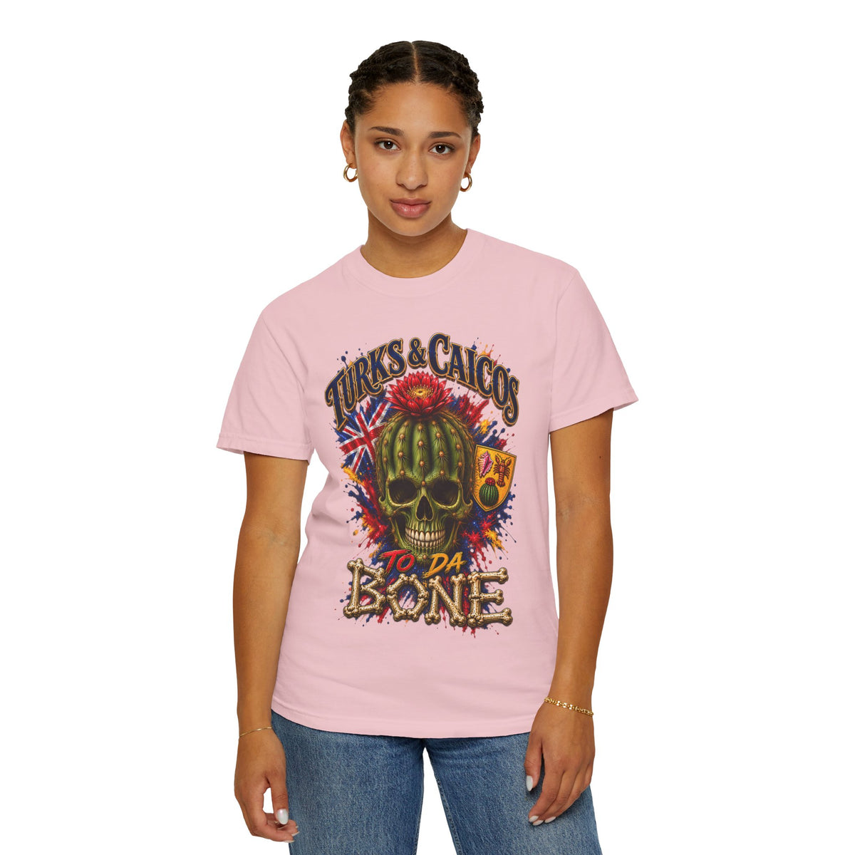 Turks & Caicos 'To Da Bone' Skull T-Shirt