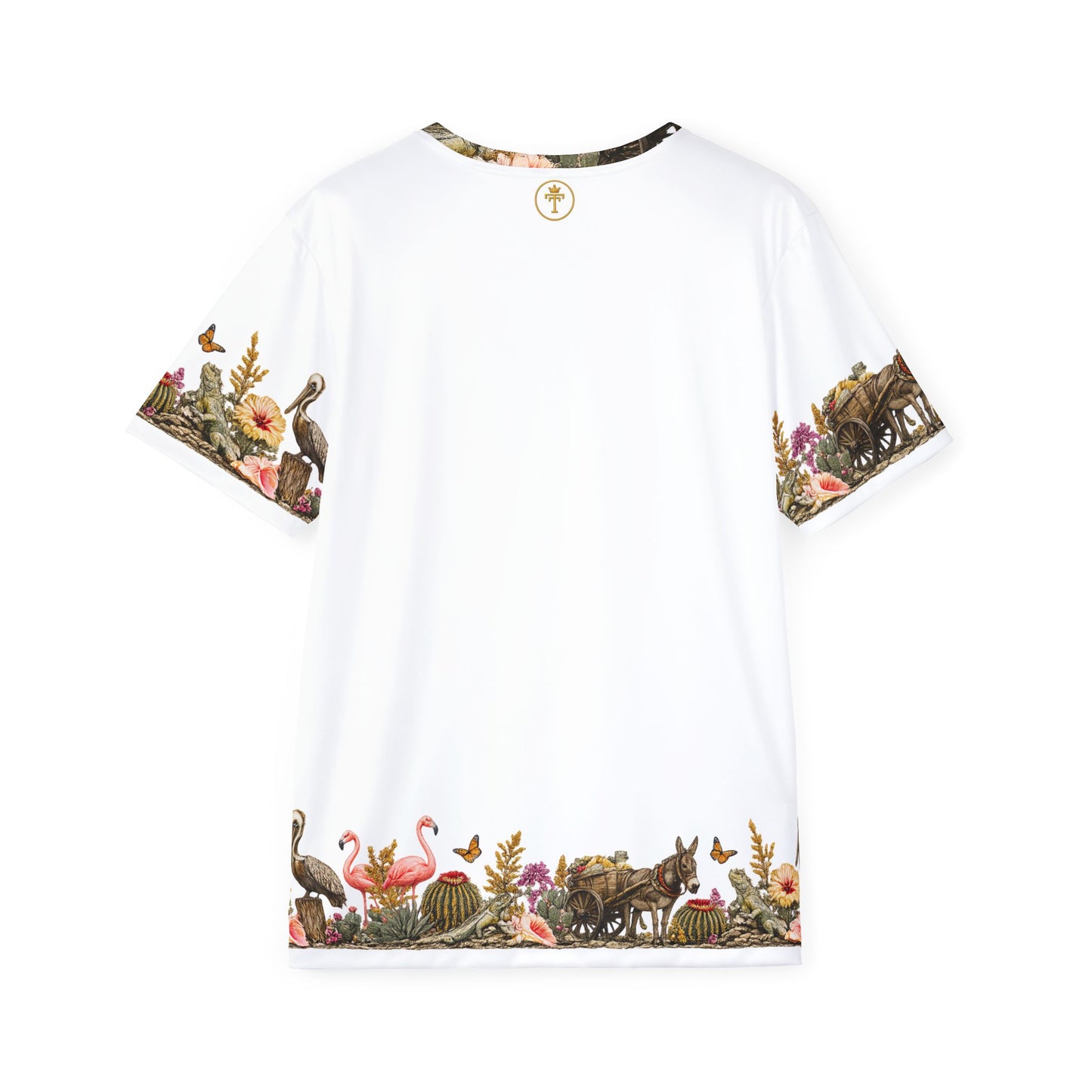 Unisex Garden Scene Sport Tee (100% poly)